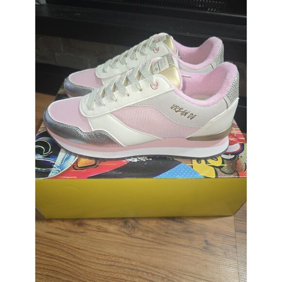 Unbranded Shoes - Amazon Womens Sneakers Size 8.5 Low Top Pink Gray Urban Og